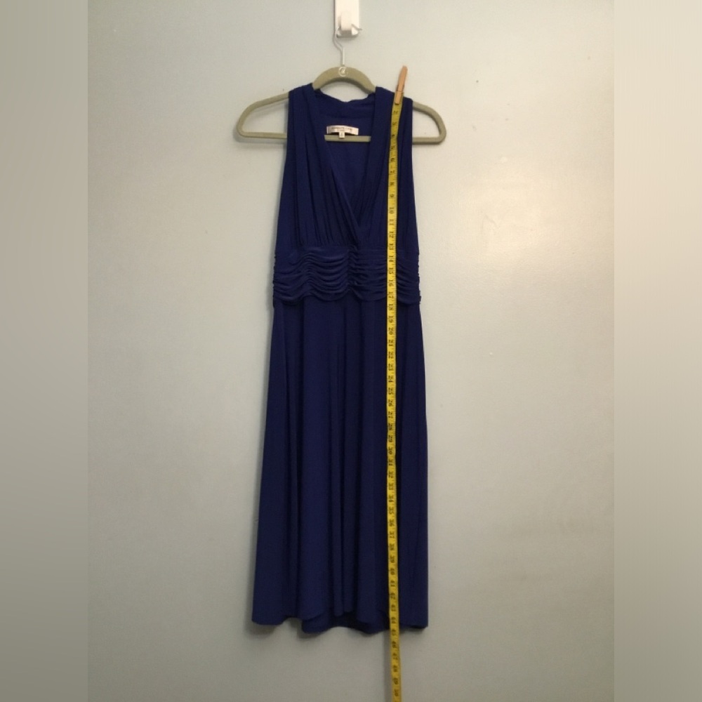 Evan Picone Blue Sleeveless Dress